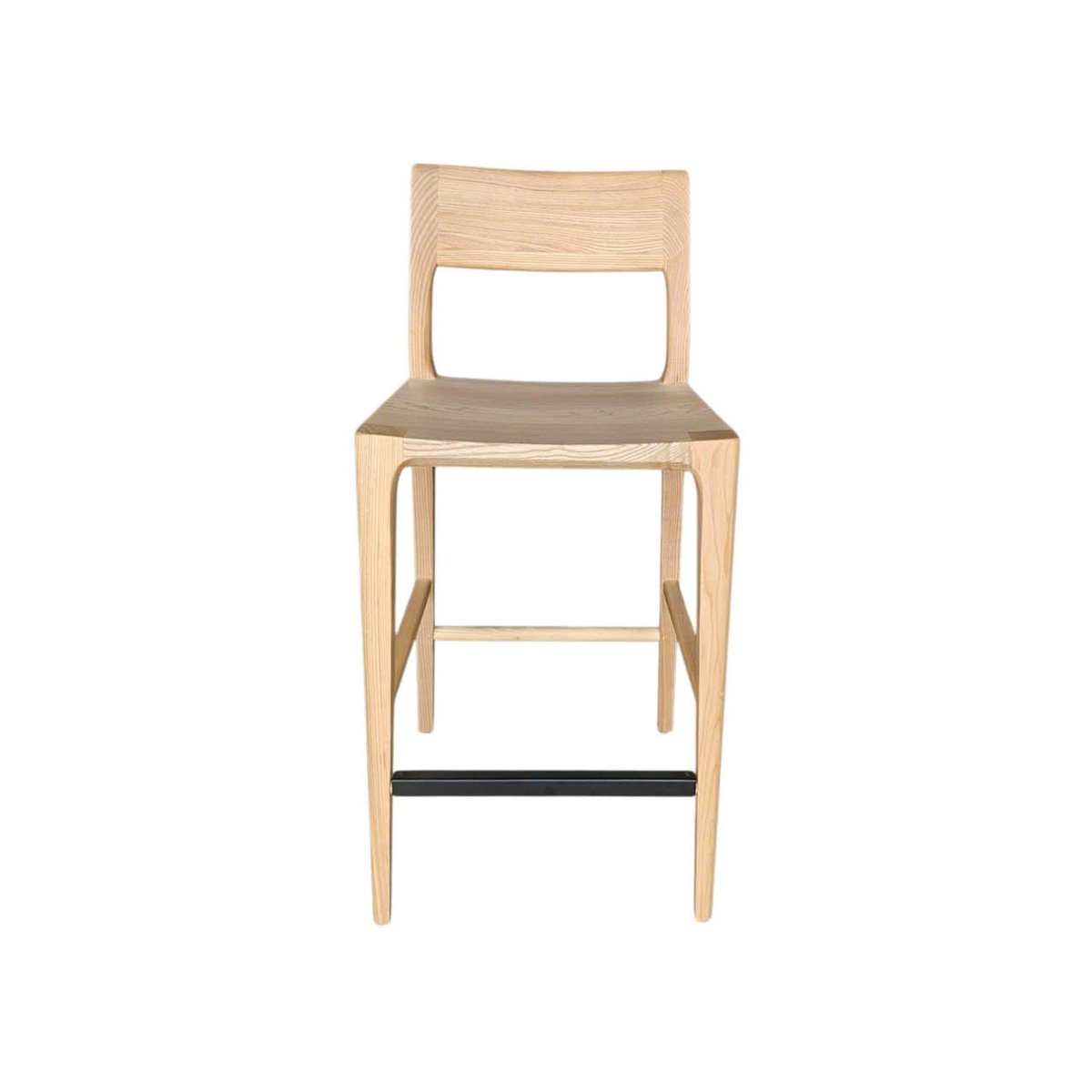 LH Home Catania Wooden Barstool With Footrest