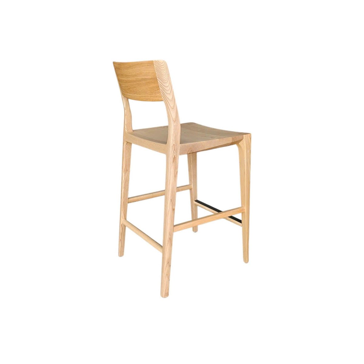 LH Home Catania Wooden Barstool With Footrest