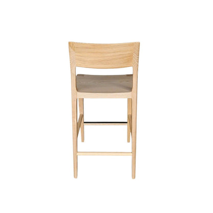 LH Home Catania Wooden Barstool With Footrest