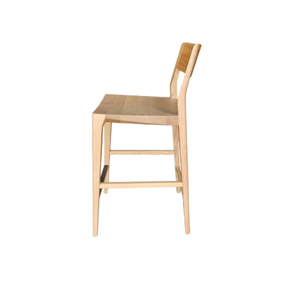 LH Home Catania Wooden Barstool With Footrest