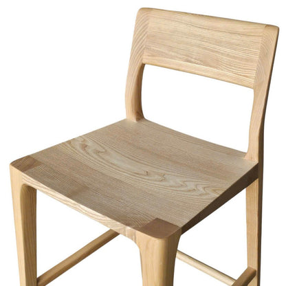 LH Home Catania Wooden Barstool With Footrest