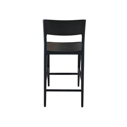 LH Home Catania Wooden Barstool With Footrest