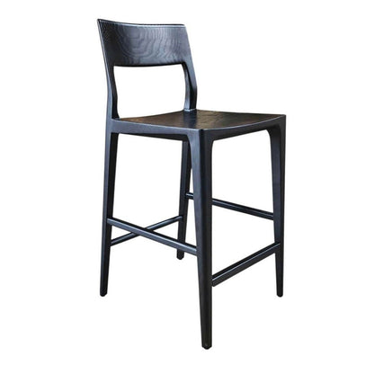 LH Home Catania Wooden Barstool With Footrest