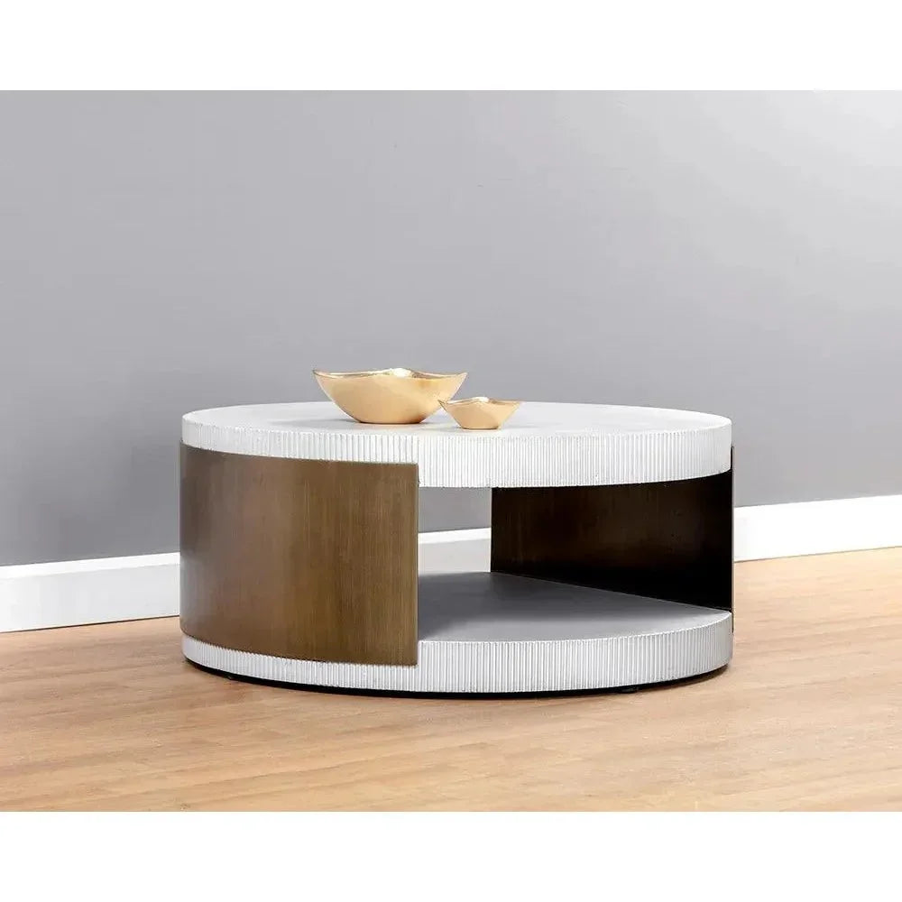 SUNPAN Cavette Concrete Top Outdoor Coffee Table