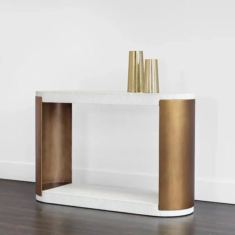 SUNPAN Cavette Concrete Top Outdoot Console Table