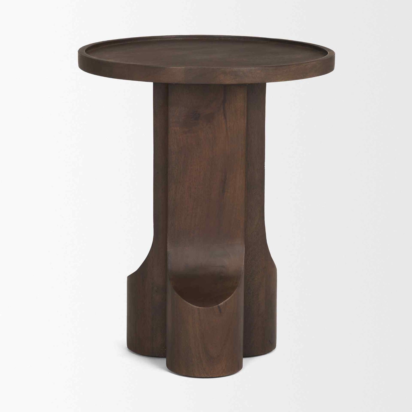 Mercana Cayson Wooden Sculptural Accent Table