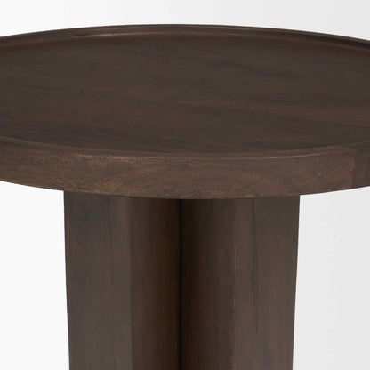 Mercana Cayson Wooden Sculptural Accent Table