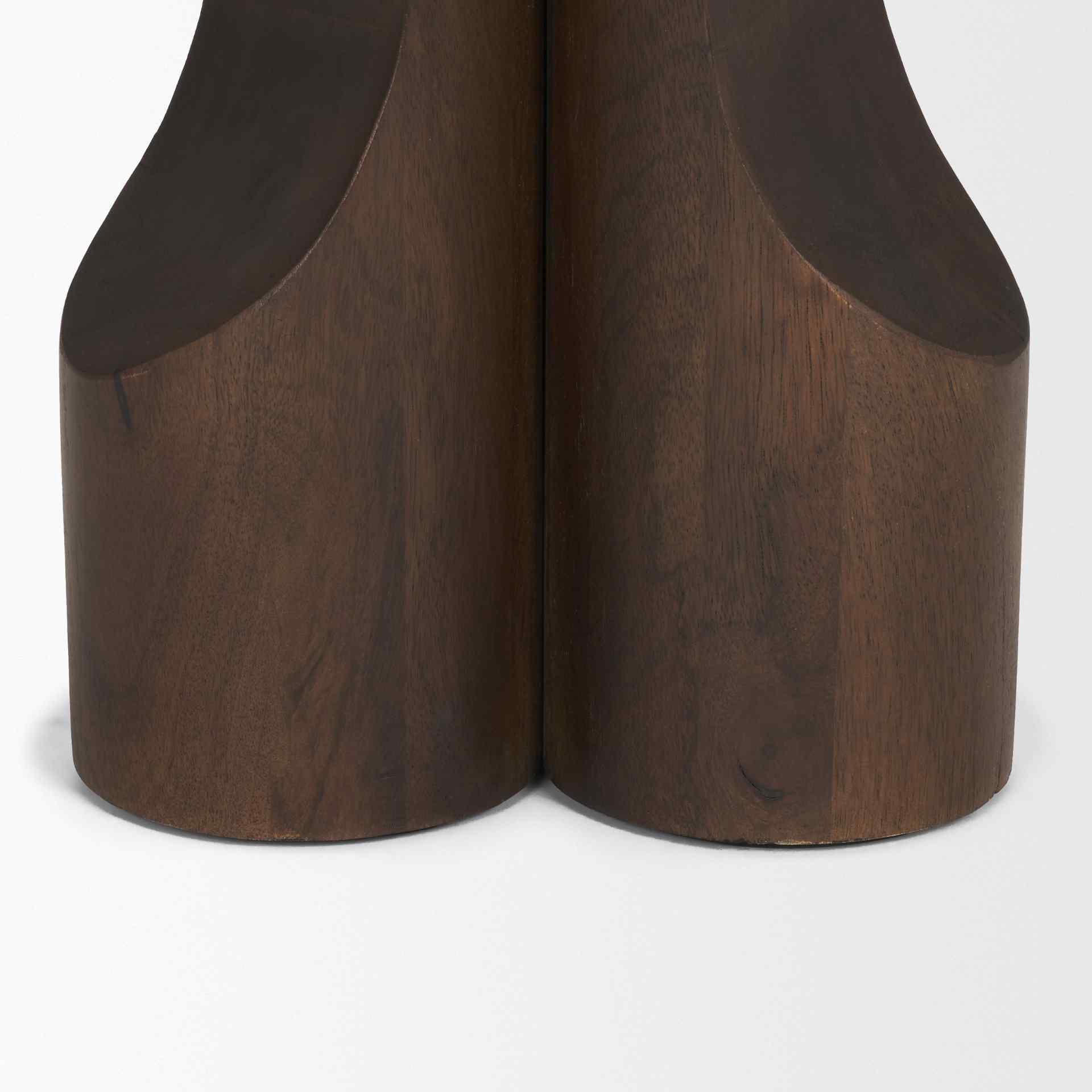 Mercana Cayson Wooden Sculptural Accent Table