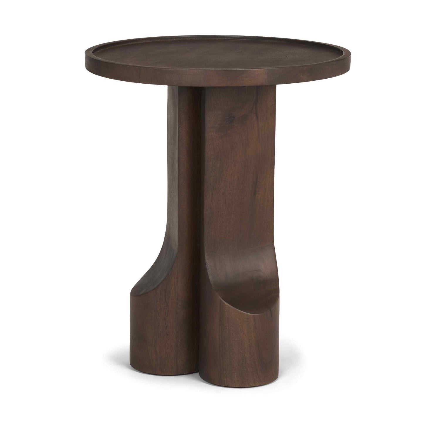 Mercana Cayson Wooden Sculptural Accent Table