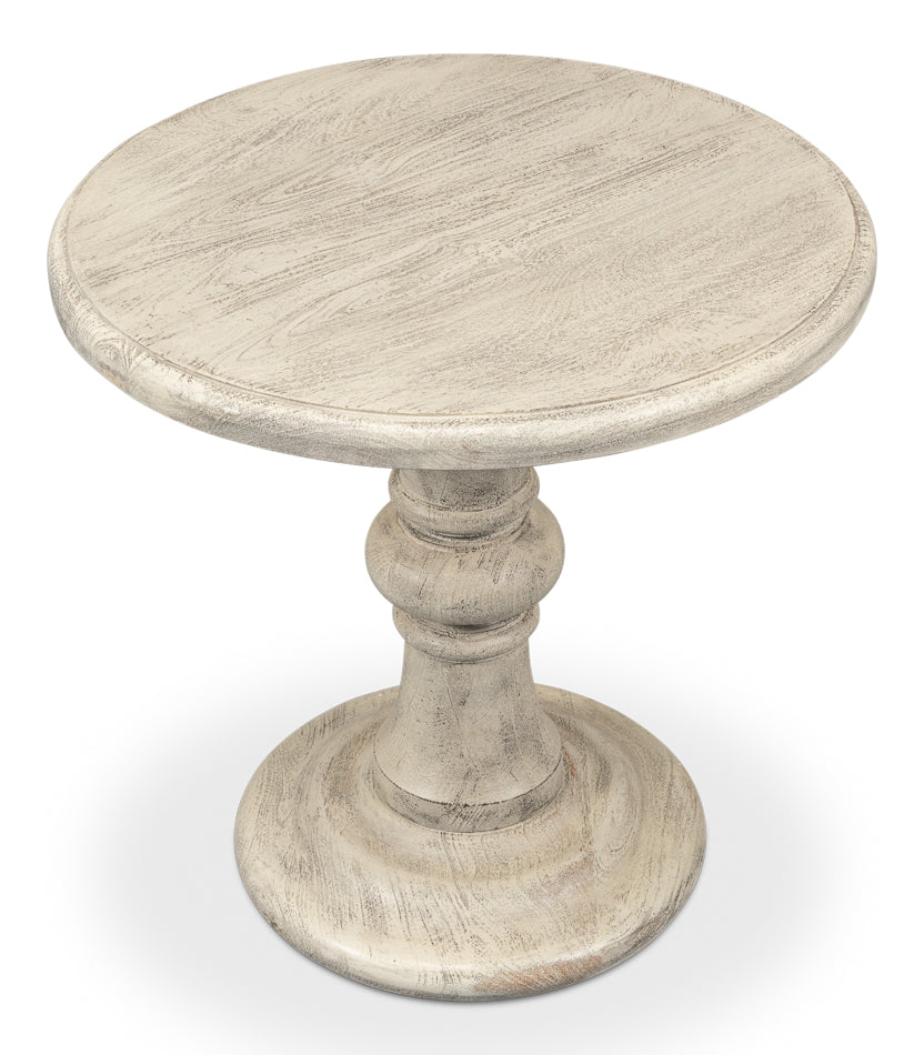 Cecelia Pedestal Table-Side Tables-Sarreid-LOOMLAN