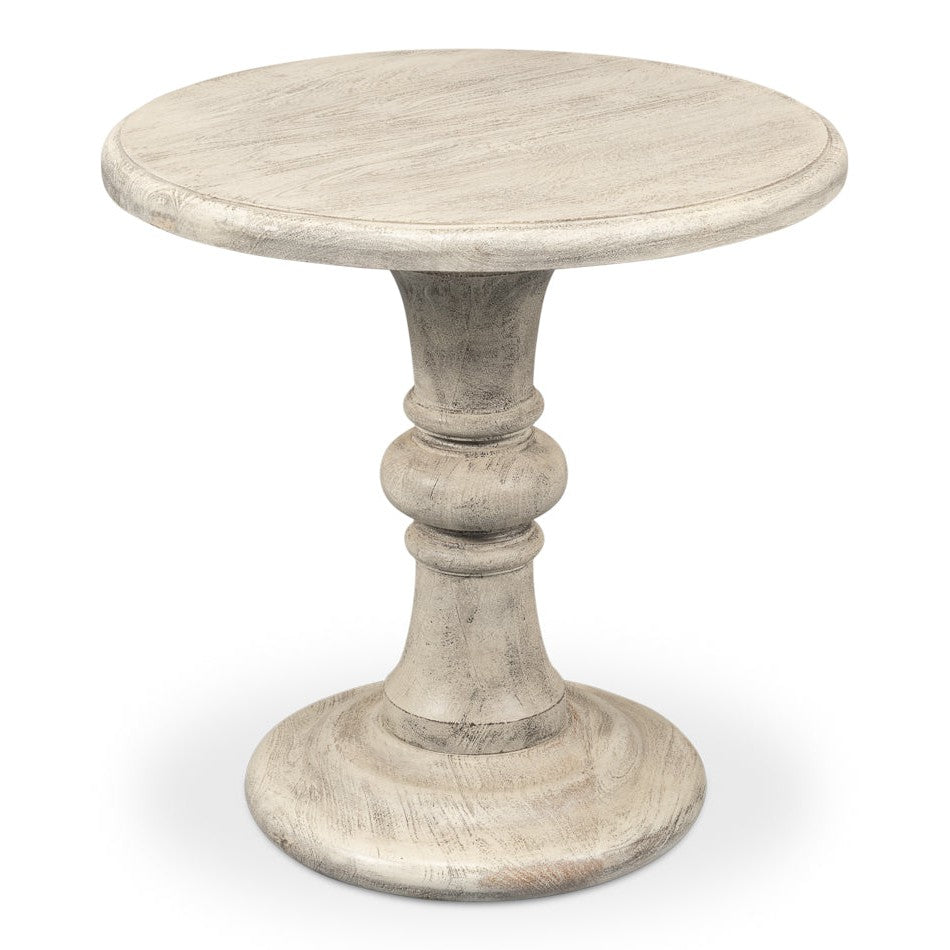 Cecelia Pedestal Table-Side Tables-Sarreid-LOOMLAN