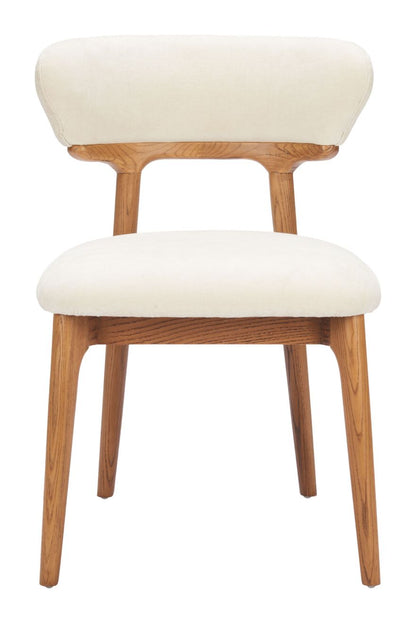 Zuo Modern Cedar Fabric Armless Dining Chair (Set of 2)