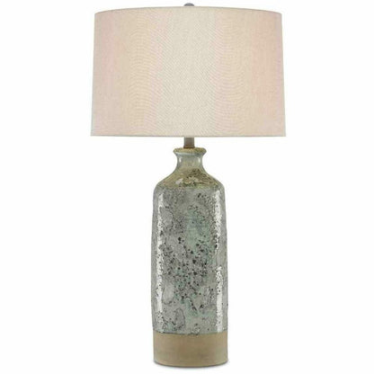 Celadon Crackle Gray Stargazer Table Lamp Table Lamps Sideboards and Things By Currey & Co