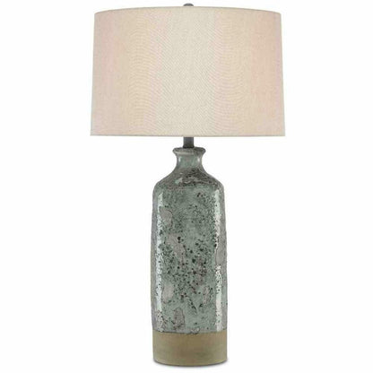 Celadon Crackle Gray Stargazer Table Lamp Table Lamps Sideboards and Things By Currey & Co