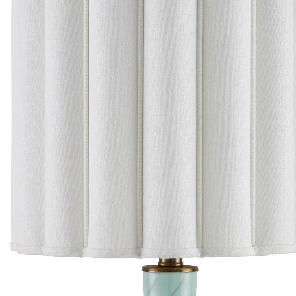 Celadon Crackle Crystal Base Table Lamp