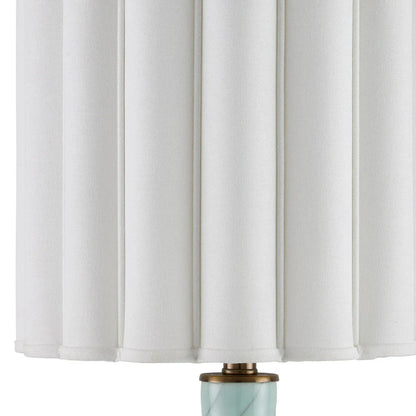 Celadon Crackle Crystal Base Table Lamp