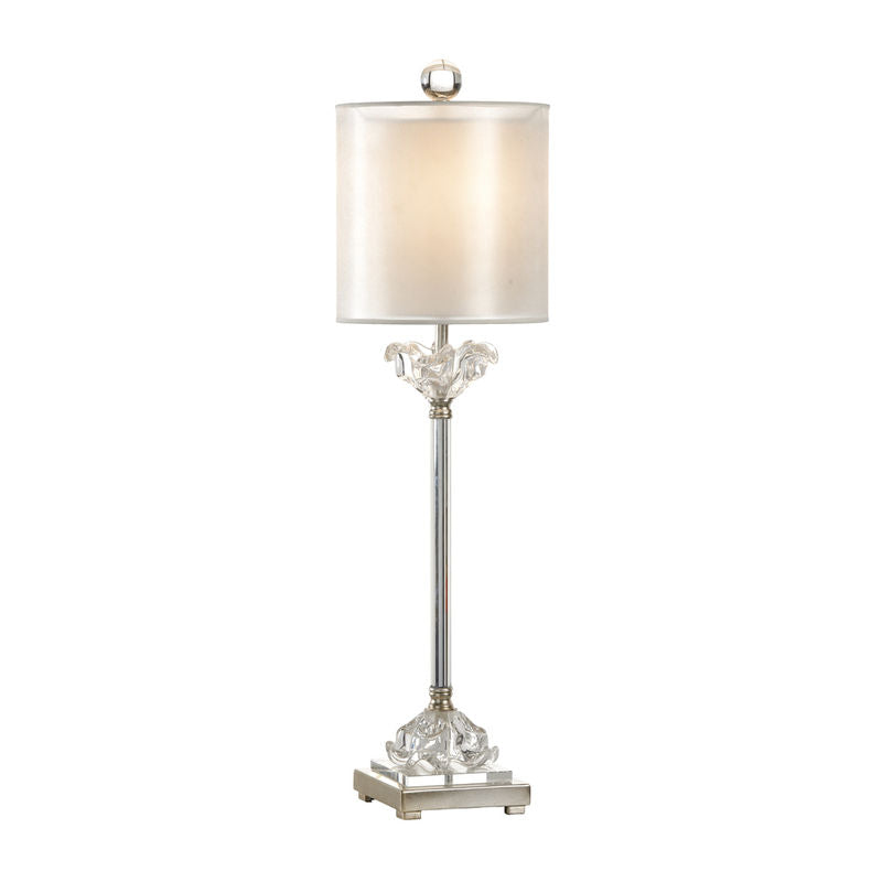 Wildwood Celine Nickel Framed Clear Table Lamp