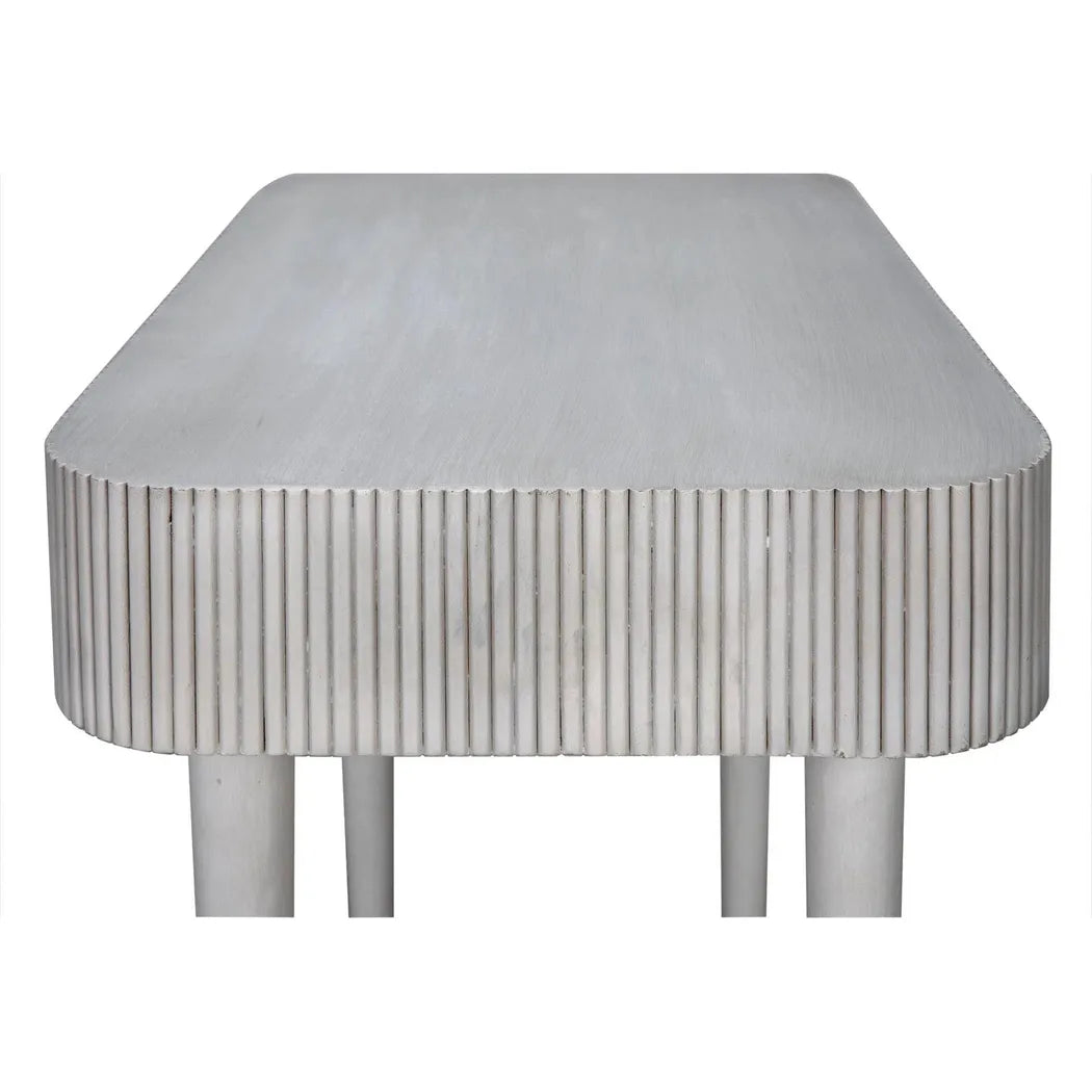 Noir Celine Wood Rectangle Side Table