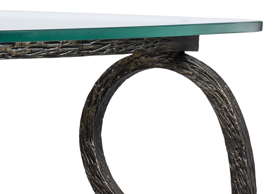 Cerise Demilune-Side Tables-Sarreid-LOOMLAN