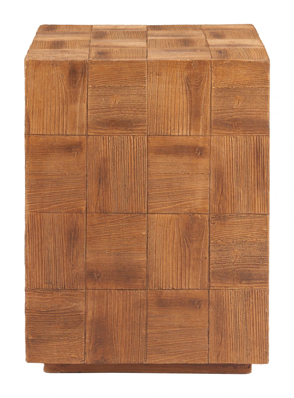 Zuo Modern Cetka Natural Faux Wood Side Table