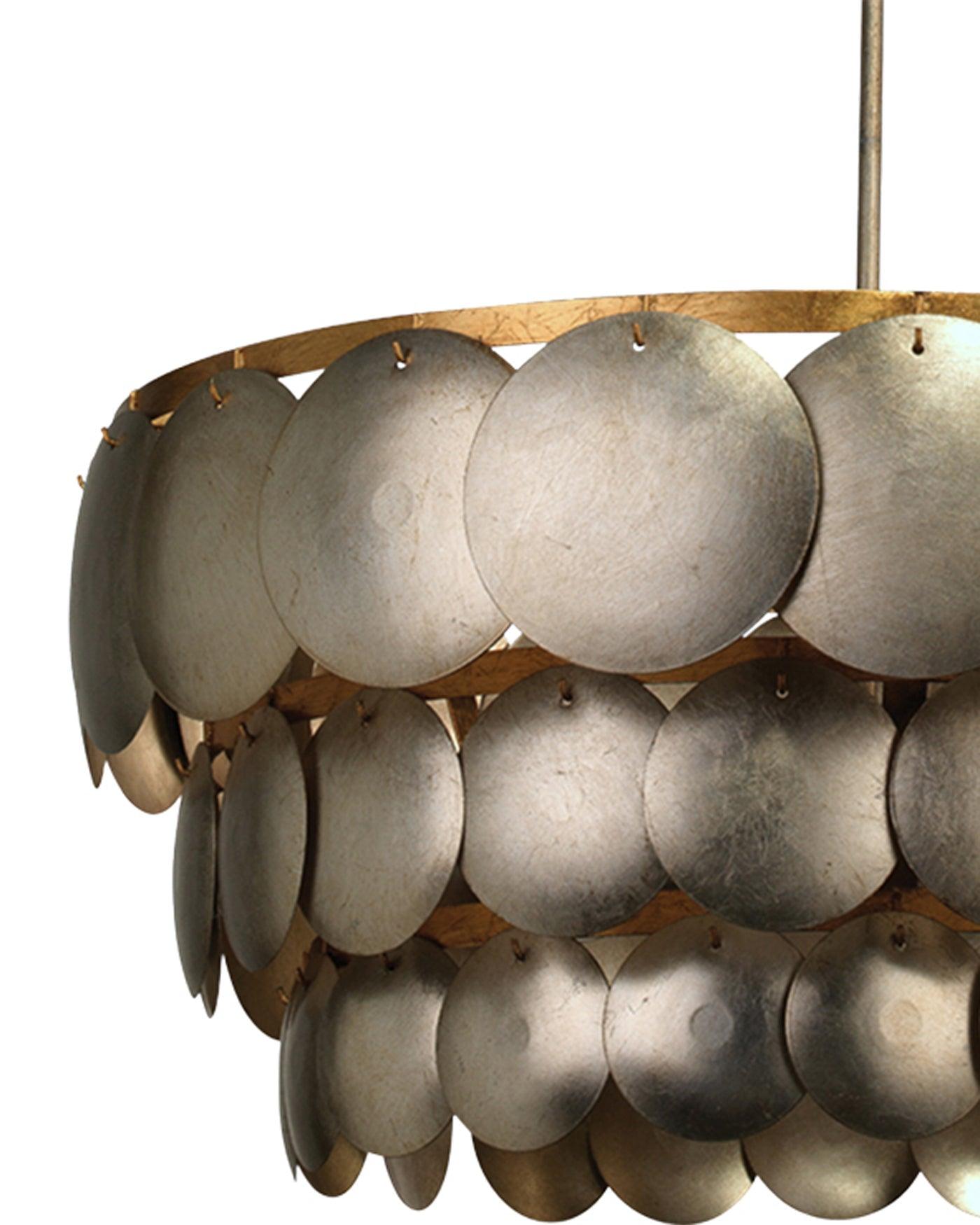 Champagne Iron Calypso Three Tier Chandelier Chandeliers Sideboards and Things By Jamie Young