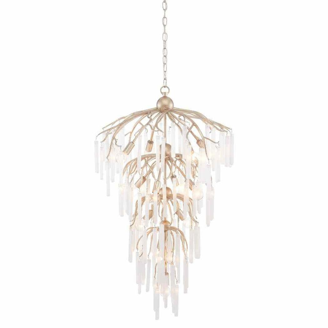 Champagne Natural Quatervois Chandelier Chandeliers Sideboards and Things By Currey & Co