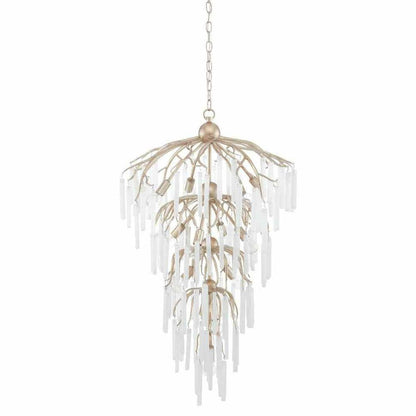 Champagne Natural Quatervois Chandelier Chandeliers Sideboards and Things By Currey & Co