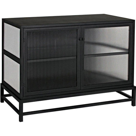 Noir Chandler Two Doors Black Cabinet