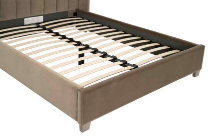 Chandler Wingback Velvet Bed