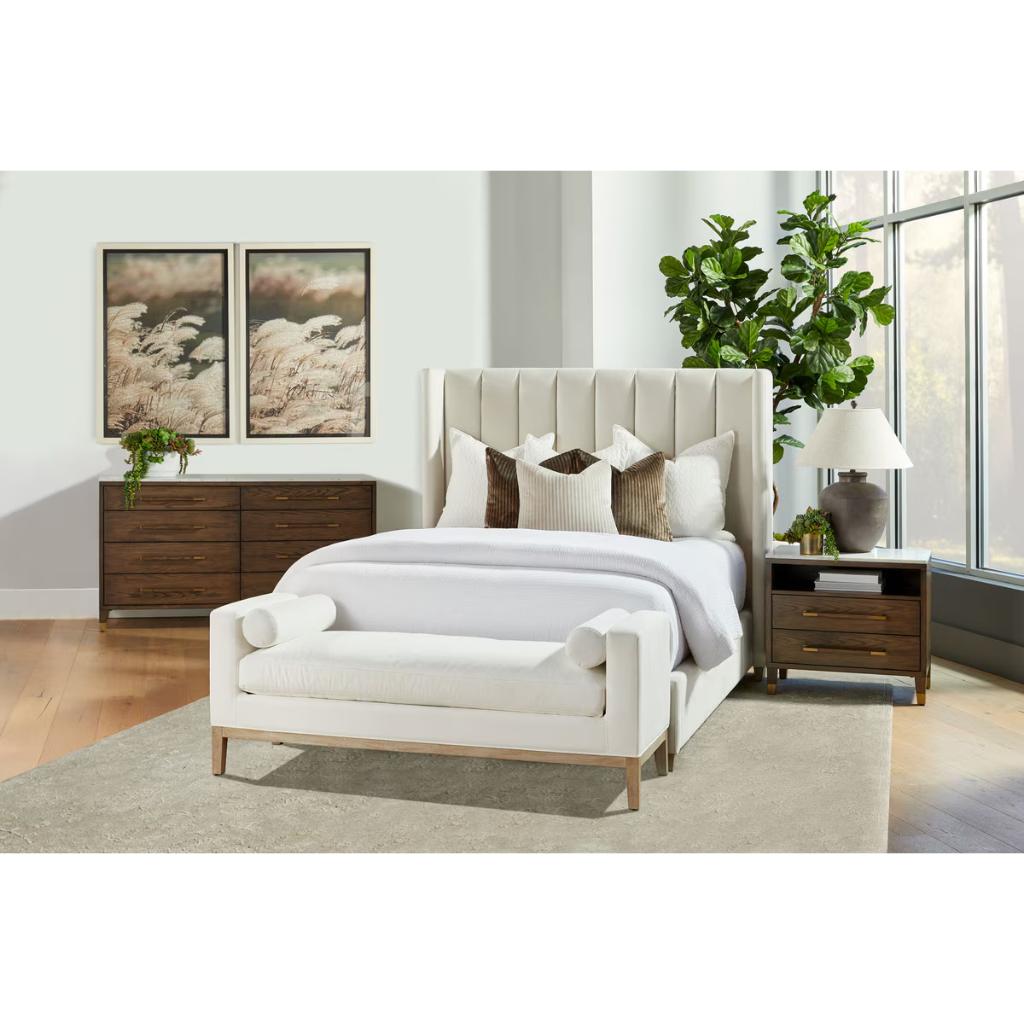 Chandler Wingback Velvet Bed