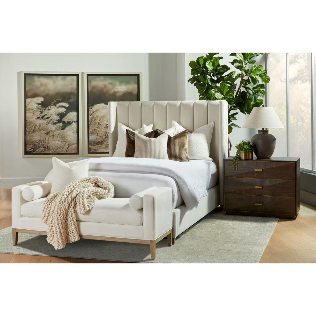 Chandler Wingback Velvet Bed