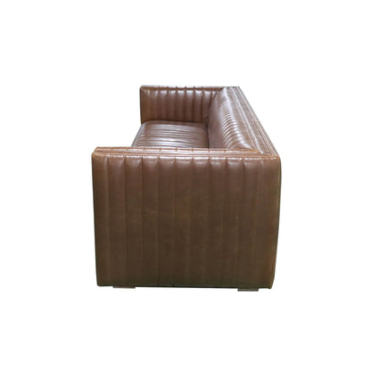 Channel Sofa - Camel Brown-Sofas-LH Imports-LOOMLAN