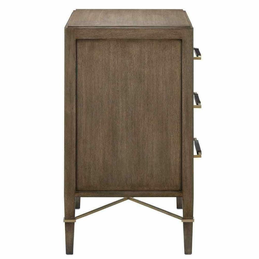 Chanterelle Coffee Champagne Verona Brown Chest Accent Cabinet Accent Cabinets Sideboards and Things By Currey & Co