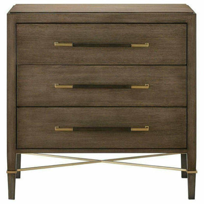 Chanterelle Coffee Champagne Verona Brown Chest Accent Cabinet Accent Cabinets Sideboards and Things By Currey & Co