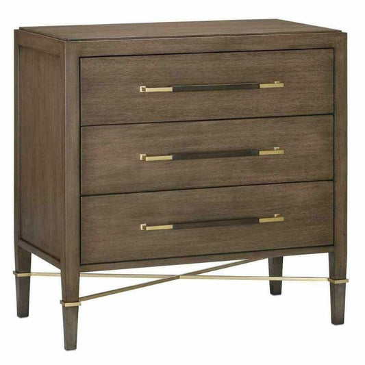 Chanterelle Coffee Champagne Verona Brown Chest Accent Cabinet Accent Cabinets Sideboards and Things By Currey & Co