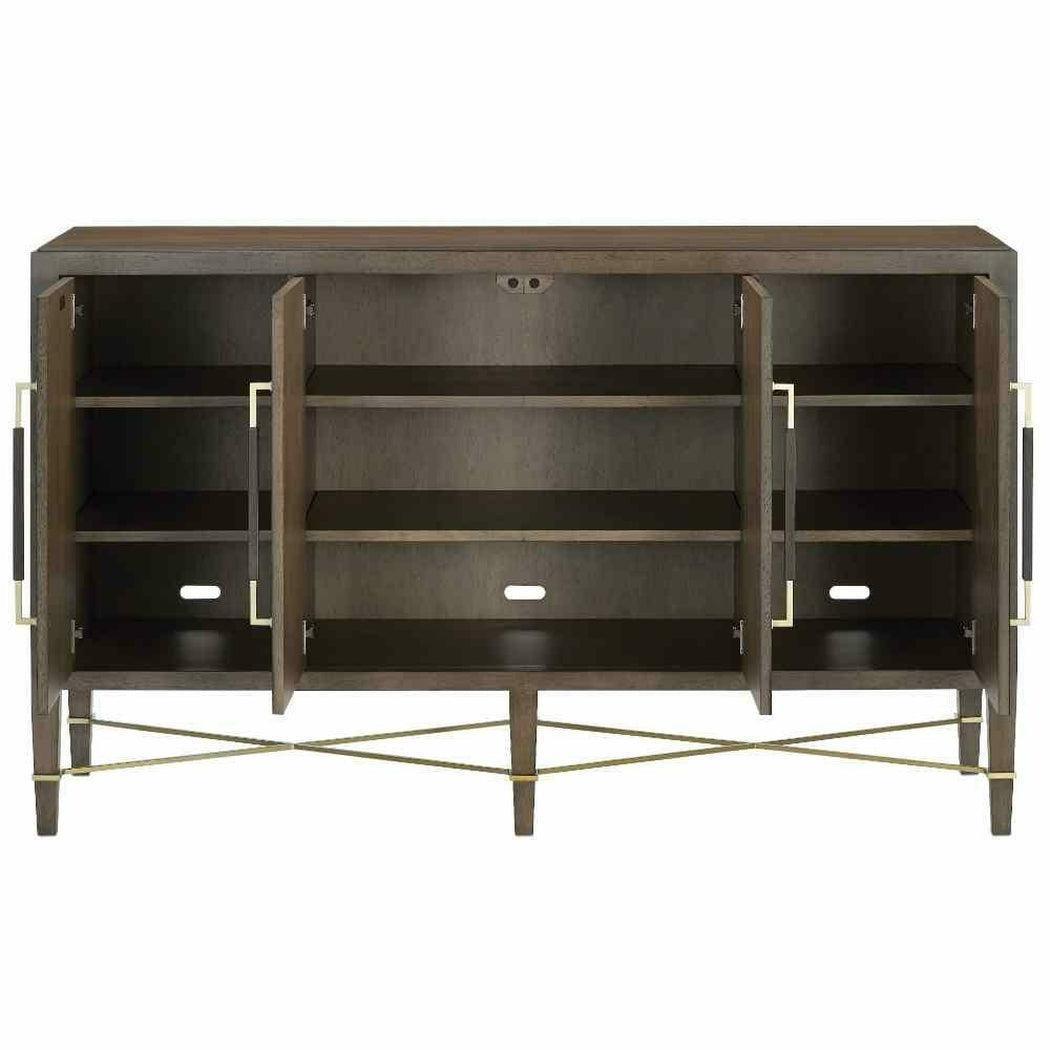 Chanterelle Coffee Champagne Verona Brown Sideboard Sideboards Sideboards and Things By Currey & Co