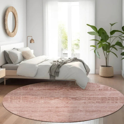 LOOMLAN Rugs Charix Pink Washable Indoor-Outdoor Rug