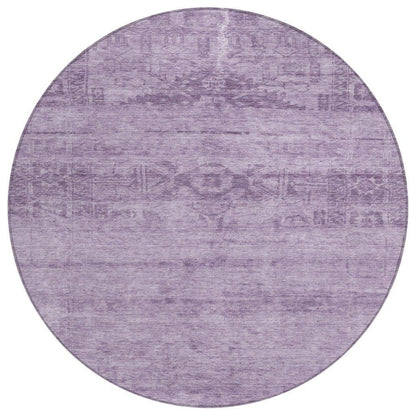 LOOMLAN Rugs Charix Purple Washable Indoor-Outdoor Rug