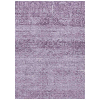 LOOMLAN Rugs Charix Purple Washable Indoor-Outdoor Rug