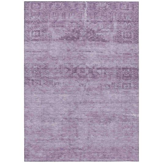 LOOMLAN Rugs Charix Purple Washable Indoor-Outdoor Rug