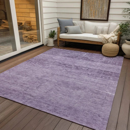 LOOMLAN Rugs Charix Purple Washable Indoor-Outdoor Rug