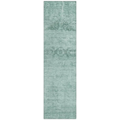 LOOMLAN Rugs Charix Teal Washable Indoor-Outdoor Rug