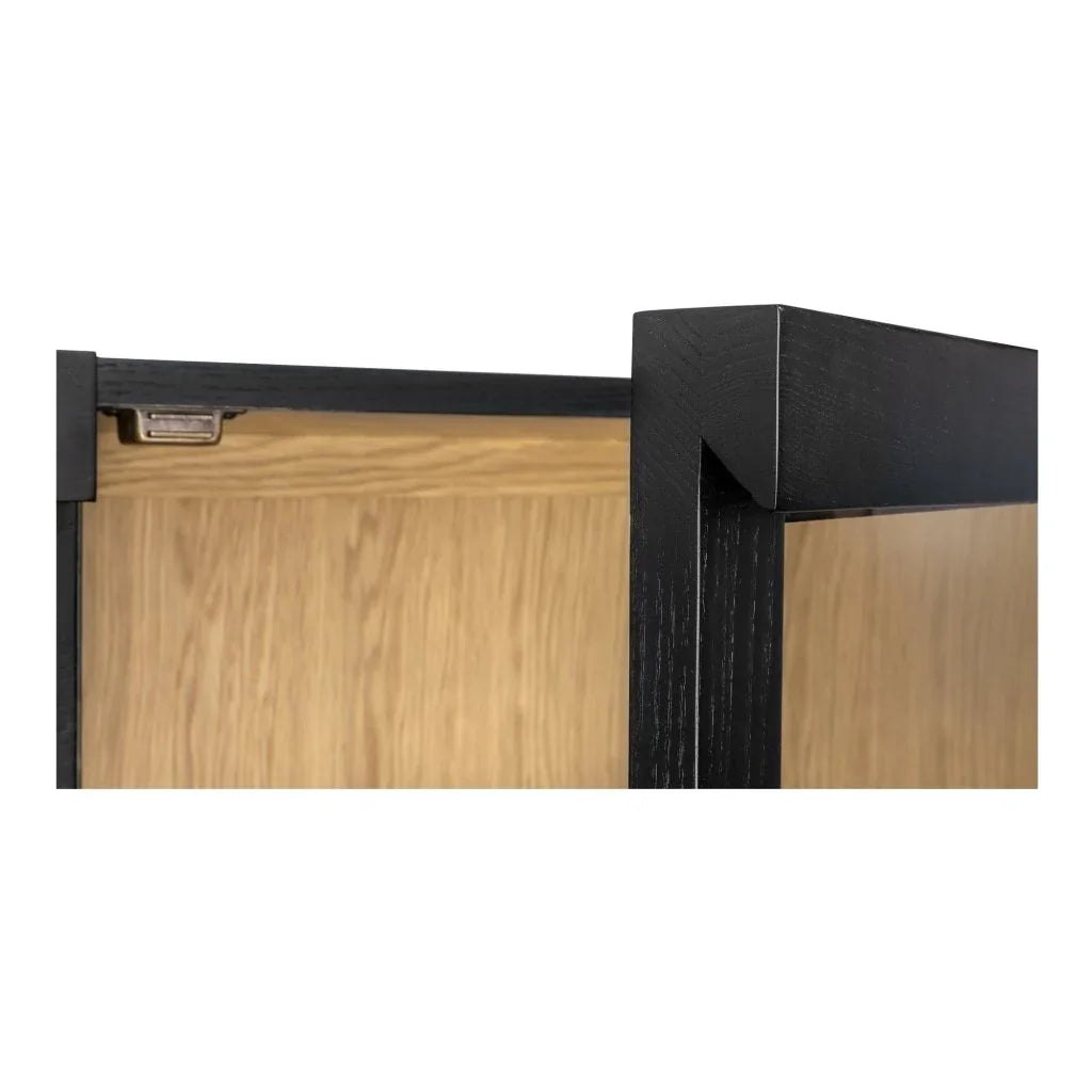 Charlotte Tempered Glass Door Tall Cabinet - LOOMLAN - Moe's Home - Accent Cabinets