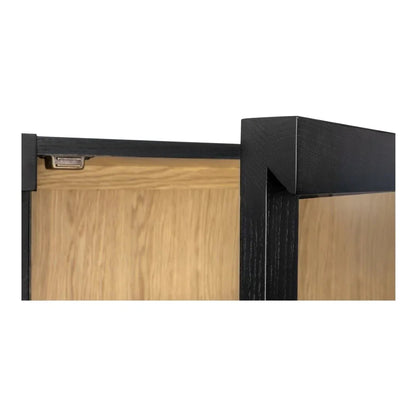 Charlotte Tempered Glass Door Tall Cabinet - LOOMLAN - Moe's Home - Accent Cabinets