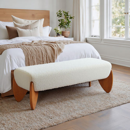 Zuo Modern Charm Textured Fabric Bedroom Bench