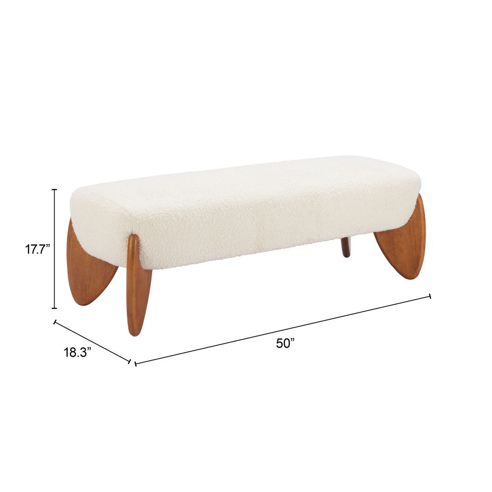Zuo Modern Charm Textured Fabric Bedroom Bench
