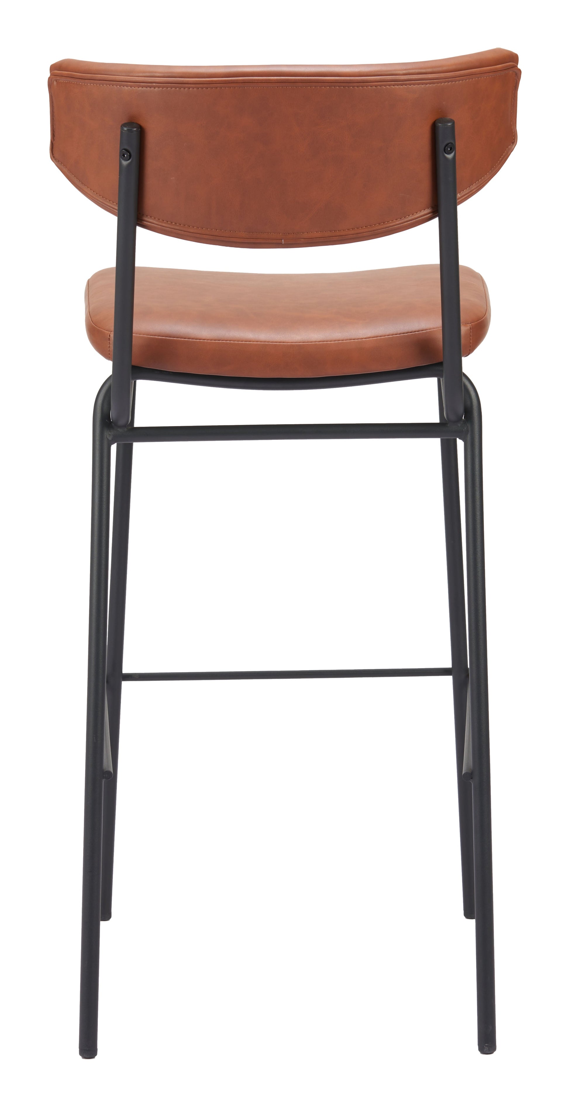 Charon Barstool (Set of 2) Vintage Brown-Bar Stools-Zuo Modern-LOOMLAN