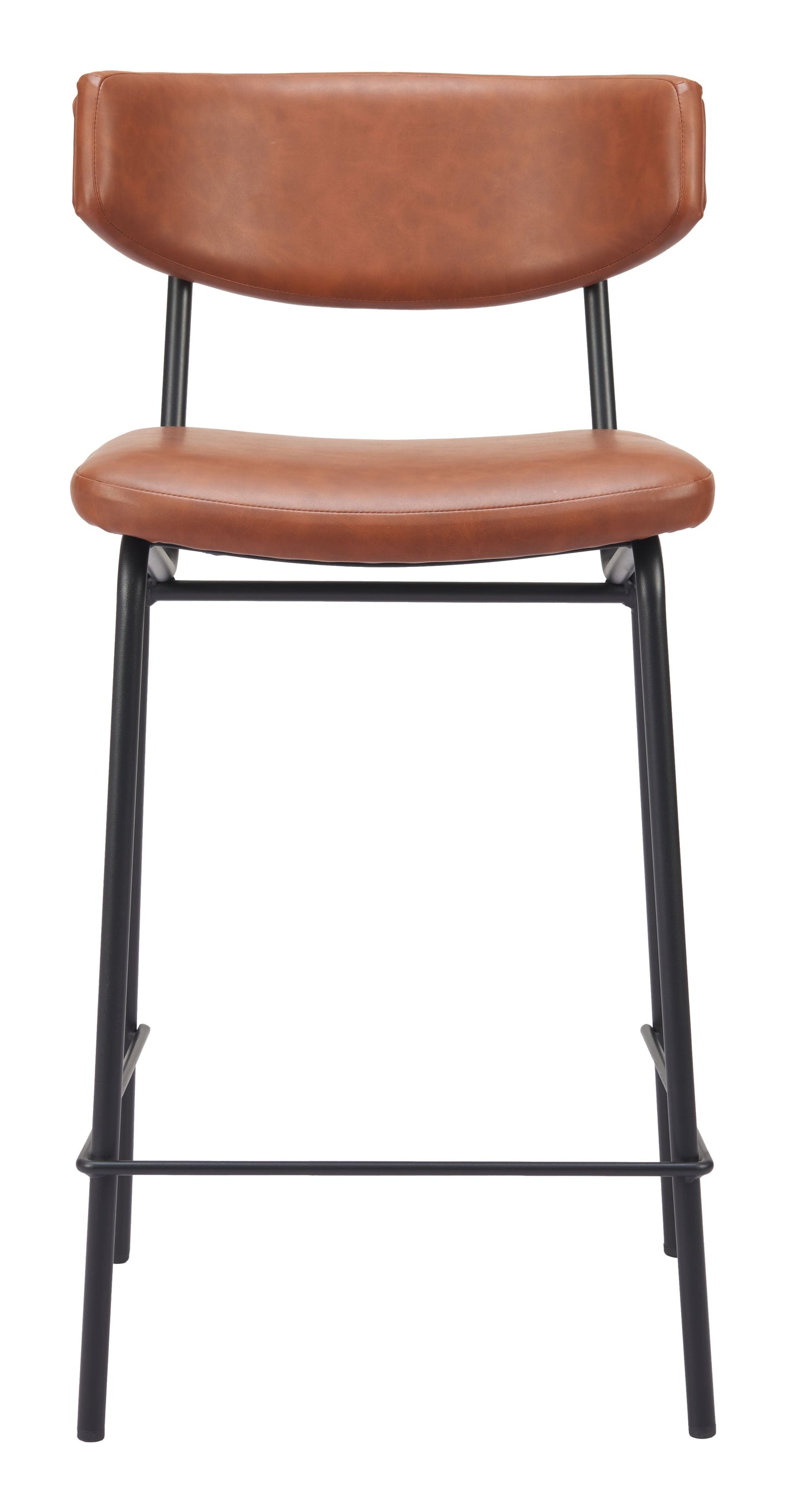 Charon Counter Stool (Set of 2) Vintage Brown-Counter Stools-Zuo Modern-LOOMLAN