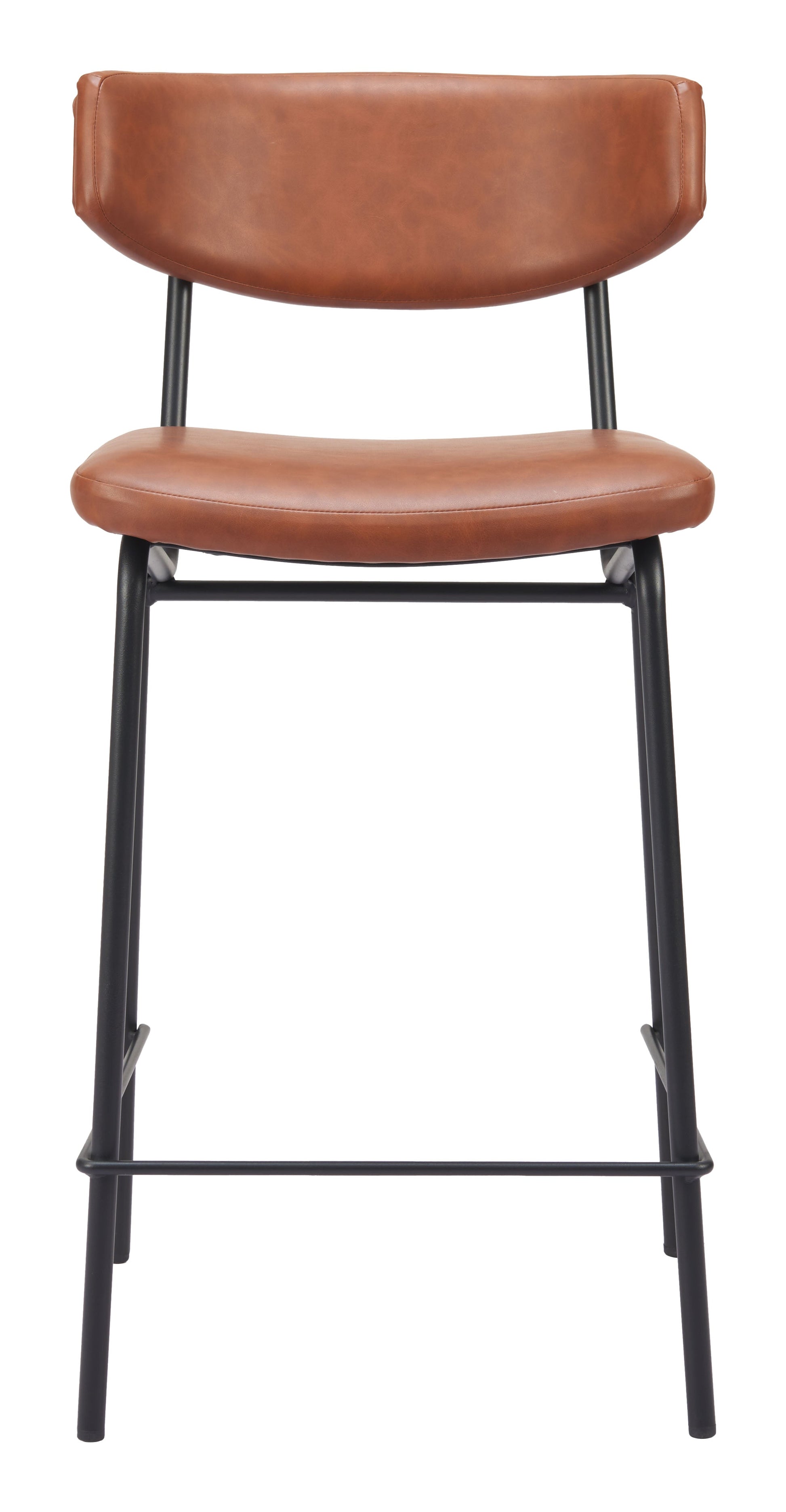 Charon Counter Stool (Set of 2) Vintage Brown-Counter Stools-Zuo Modern-LOOMLAN