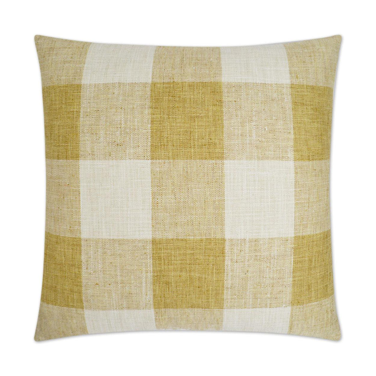 D.V. Kap Check Please Yellow Throw Pillow With Insert